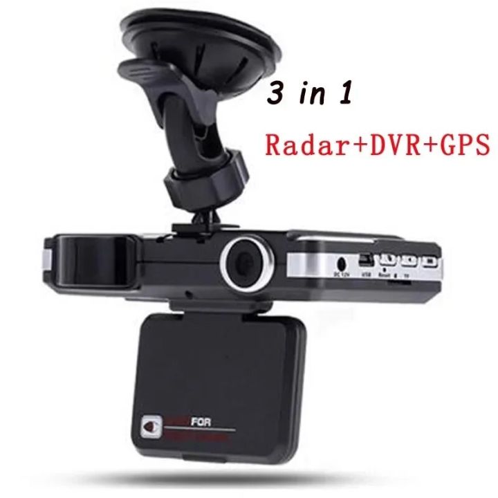 3 in 1 Car DVR Recorder Radar Speed Detector G-sensor Traffic Alert Russian & English Night Vision Dash Camera Auto Recorder