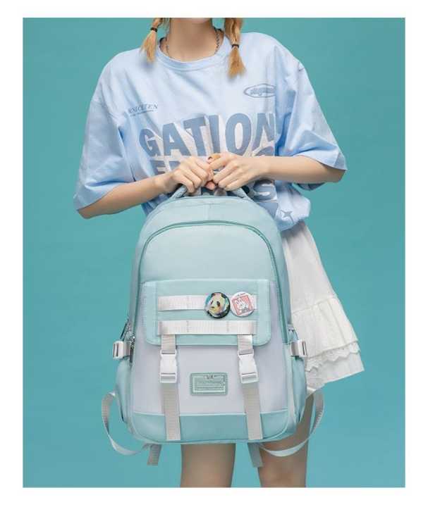 Zip%20It%20Good%20Middle%20Student%20High%20School%20Bags%20for%20Teen%20Girls%20Nylon%20Green%20College%20Backpack%20Women%20Large%20Youth%20Korean%20Bagpack%20Casual%202023%20-%20Image%204