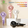 MAYTTO Multi-functional Handheld Fan Adjustable Eco-friendly Spray Mist Fan Lightweight Mini for Summer Dormitory Outdoors with Hanging Rope Low Noise Handheld /Standing/Neck-hanging.