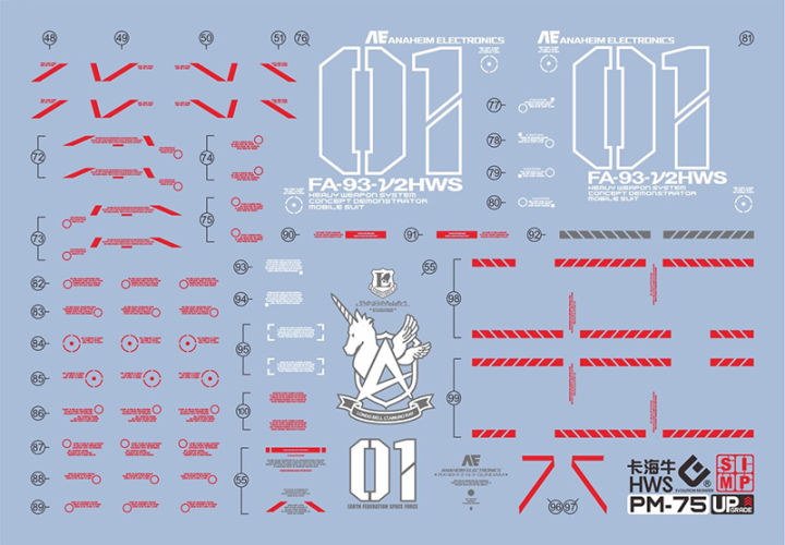 Simp%20Studio%20Pm-75%20Water%20Slide%20Decals%20For%201/100%20Mg%20Rx-93-2%20Hi-V%20Hws%20Ka.ver%20-%20Image%202