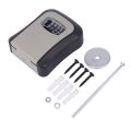 Key Lock Box Wall Mounted Aluminum alloy Key Safe Box Weatherproof 4 Digit Combination Key Storage Lock Box Indoor Outdoor.