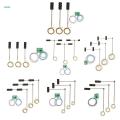 Metal Traffic Signal Pedestrian Crossing LED Light Model 5-6V HO OO Train Railway Architecture Diorama Scenery Layout Pack of 3pcs 6cm.