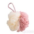 SPL-Bath Ball Duel Colors Bath Tubs Towel Scrubber Body Cleaning Mesh Shower Flower Home Travel Toiletry 11cm. 