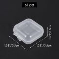 50Packs Small Clear Plastic Storage Containers,Mixed Empty Mini, Case with Lids for Small Items and Other Craft Projects. 