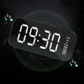 A18 Portable Wireless Speaker Clock Stereo Speaker With LED Screen FM Radio Dual Alarm Clock For Indoor Outdoor Travelling.