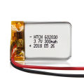 300 Capacity 3.7V Polymer Battery Moon Light Rechargeable Mouse Lithium Battery 602030 Polymer Lithium Battery. 