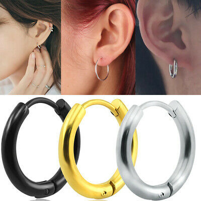Stainless Steel Round Earrings For Men & Women