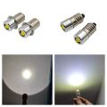 【E10 4PCS LOT】 P13.5S E10 3W 3V 4.5V 6V LED Bulb Flashlight Bulb Torch Light Bulbs Work 3-9 Cells 12V 24V. 