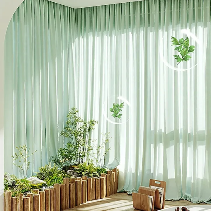 New%202023%20Modern%20green%20Sheer%20Curtains%20for%20Living%20Room%20Window%20Tulle%20Curtains%20for%20Bedroom%20Balcony%20Voile%20Drapes%20Treatment%20Home%20Decor%20-%20Image%203
