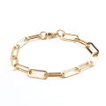 【Daily Necessities For Anyone Store】New 304 Stainless Steel Paperclip Chains Bracelets Hand-Chain For Women Men Jewelry Gifts long, 1 Piece. 