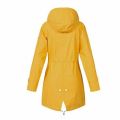 Women Waterproof Zipper Rain Jacket Solid Color Ladies Outdoor Mountaineering Lightweight Raincoats Plus Size S-.