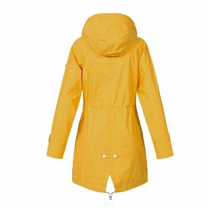 Women%20Waterproof%20Zipper%20Rain%20Jacket%20Solid%20Color%20Ladies%20Outdoor%20Mountaineering%20Lightweight%20Raincoats%20Plus%20Size%20S-%20-%20Image%204