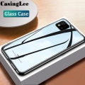 Casinglee For Realme C11 2021 case Glass silicon Full Protection Tempered Glass Back cover for OPPO Realme C11 2021 Phone cases For girls and Boys. 