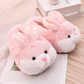 Cute Rabbit Shoes Women Winter Slippers Warm Plush Soft Sole Girls Indoor Home Floor Slipper Pink Color Ladies Cartoon Footwear. 