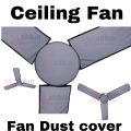 Fan Dust Cover Dustproof Fan Cover, Ceiling Fan cover Washable 3 wings cover with motor cover 4 PCS fan cover.