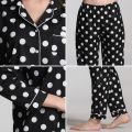 Brand Pajama Set For Women's Sleepwear Long Sleeve Pyjamas Trousers Suit Printing Fashion 2 Pieces Soft Nightgown. 