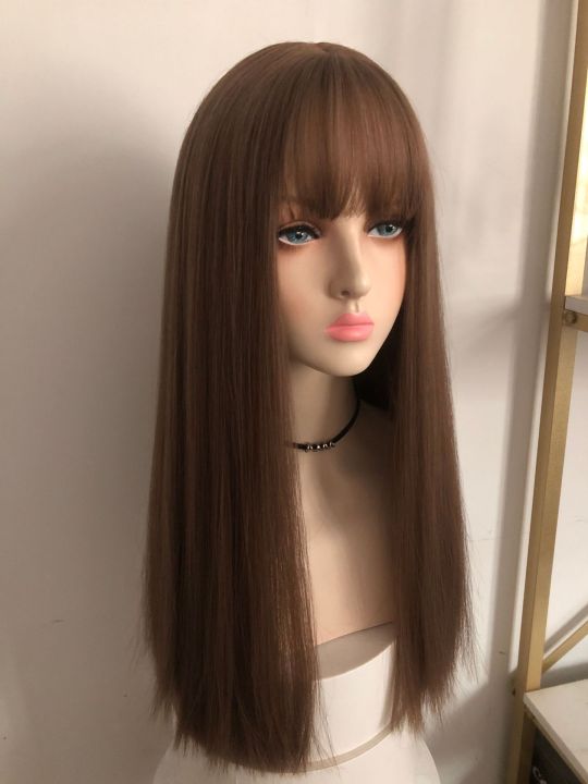 Qi%20Bangs%20Internet%20Celebrity%20Pure%20Desire%20Style%20Black%20Long%20Straight%20Hair%20Natural%20Wig%20Female%20Full-Head%20Wig%20White%20Gold%20Color%20Wig%20Long%20Straight%20Hair%20Barbie%20-%20Image%205