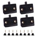 4 Pcs Cabinet Door Switch Cabinet Lamp Switch Drawers Open on Close Door Applicable to 12V 24V 110V Black. 