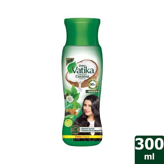 International product Dabur vatika eneiched coconut oil Indian original - 300ml