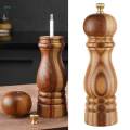 Wooden Salt and Salt Grinder Ceramic Core for Cooking Kitchen Gadgets.