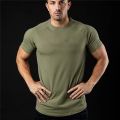Plain T Shirt Men New Fashion Tee Shirts Summer Cotton Short Sleeve Tshirt Fitness Mens Gym Clothing Casual Sports T Shirts. 