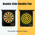 Magnetic Dart Board, 15" Double-Sided Magnetic Dart Game Set with 6 Darts Flights Safe Indoor & Outdoor Games Toy Gift for Kids and Adults. 