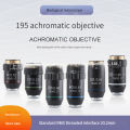 195 Achromatic Black Objective Microscope Objective 4x 10x 20x 40x 60x 100x High Magnification Lens.