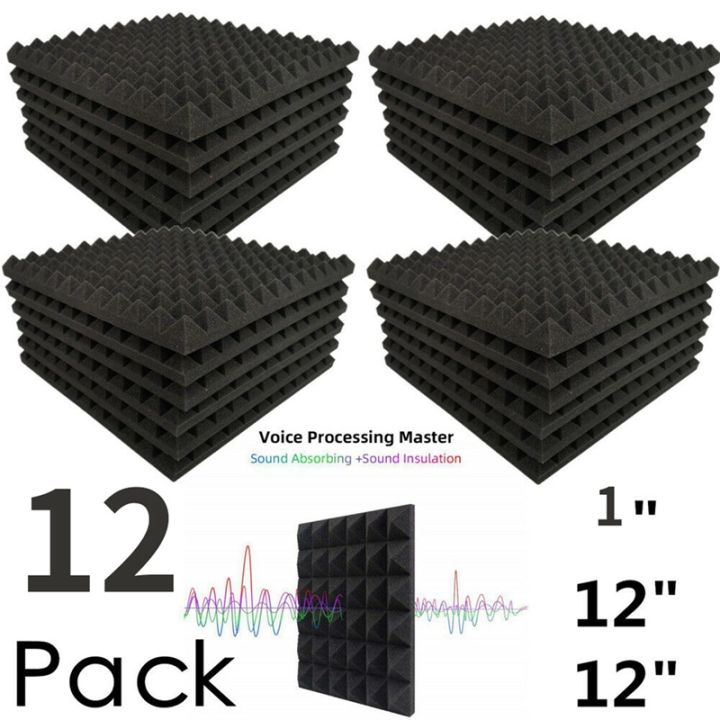 36%20Pack%20Pyramid%20Shape%20Soundproof%20Foam%20Sound%20Proof%20Padding%20Treatment%20Panel%20for%20Echo%20Bass%20Insulation%20-%20Image%208