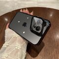 Lens Support Clear Phone Case For iPhone 14 Pro Max Plus 13 12 Pro Max Shockproof.