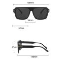 New Large Frame Square Sunglasses Women's Decoration T-shaped Fashion Sun Glasses Classic Men Vintage Eyewear UV400 Gafas De Sol. 