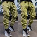 Men's Reflective Cargo Pants New Hip Hop Casual Joggers Trousers Multi-Pocket Men Sweatpants Streetwear Sports Pant M-3XL. 