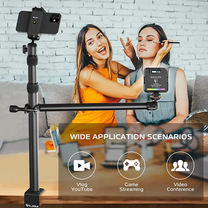 New!%20Overhead%20Desk%20Mount%20Stand%20For%20DSLR,%20DSLR%20&%20Ring%20Lights%20(Ulanzi%20VIJIM-LS02)%20-%20Image%203