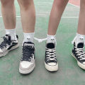 Funny Women Men Hold Hands Socks Cute Plush Eyes Soft Cotton Socks For Student White Black Unisex Couple Ankle Socks. 