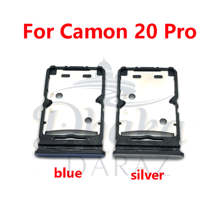 Tecno%20Camon%2020%20CK6/20%20Pro%20CK7n%20Sim%20Tray%20Micro%20SD%20Card%20Slot%20with%20Sim%20Ejector%20Pin%20Replacement%20Part%20-%20Image%204