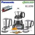Panasonic MX-AE375 Monster Series 8-in-1 Super Mixer Grinder | 2000 Watt. 