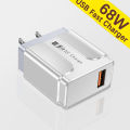 USB Charger Quick Charge 3.0 68W For Phone Adapter For iPhone 14 13 Huawei Mate Portable Wall Mobile Phone Charger Fast Chargers. 