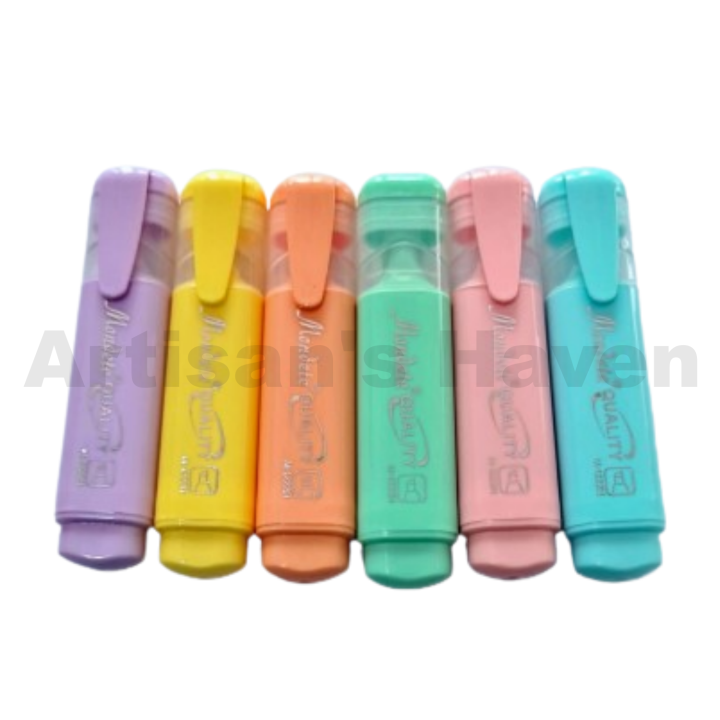 Mondate Pastel Colour Hilighter Marker 6 pcs Set