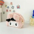 Sanrio Kuromi Makeup Bags Woman Kawaii Cartoon Casual Storage Bag Girls Travel Cosmetic Bag Melody Cute Soft Plush Handbag.
