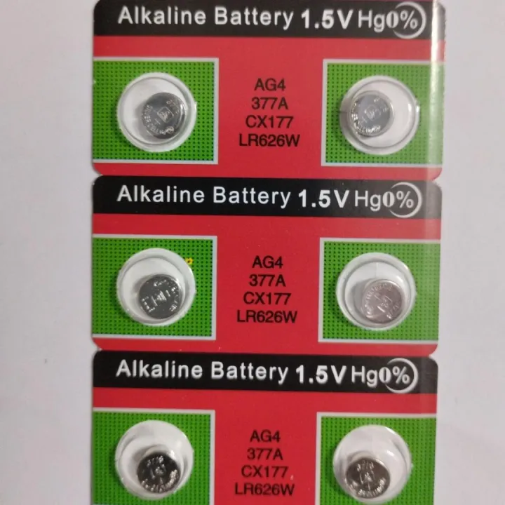 Button%20Coin%20Cell%20Battery%201.55V%20SR626SW%20AG4%20LR626%20377%2028mAh%201.5%20Volt%20Watch%20Batteries%20-%20Image%203