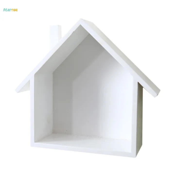 5x%20House%20Shaped%20Floating%20Wall%20Mounted%20Shelves%20For%20Decor%20White%20-%20Image%204