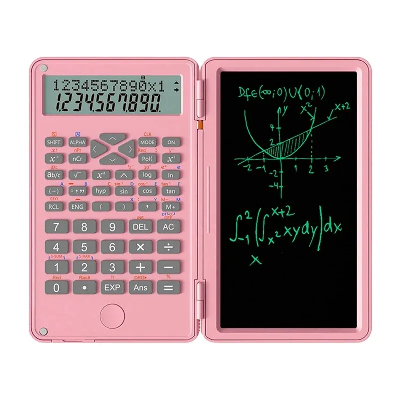 Scientific Calculators, 12-Digit LCD Display with Erasable Writing