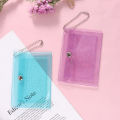 1Pc Women's Credit Card Holder Wallet Transparent Waterproof PVC ID Card Wallet.
