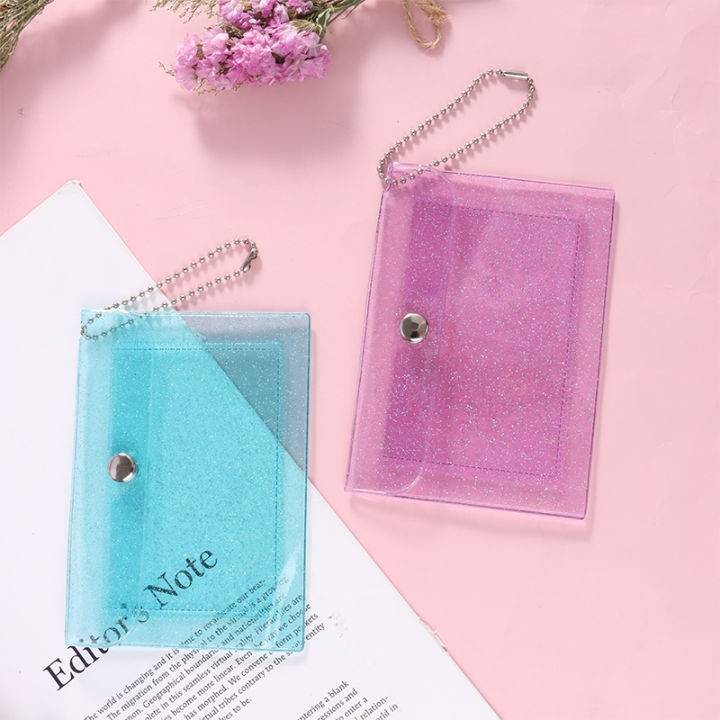 1Pc%20Women's%20Credit%20Card%20Holder%20Wallet%20Transparent%20Waterproof%20PVC%20ID%20Card%20Wallet%20-%20Image%205