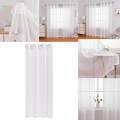 White Voile Window Comfortable Modern Minimalist Curtain for Balcony. 