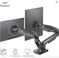 NB North Bayou Dual Monitor Desk Mount Stand Full Motion Swivel Computer Monitor Arm for Two Screens 17-27 Inch with 4.4~19.8lbs Load Capacity for Each. 