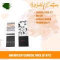 HiMi MiYa Soft charcoal Pencil set 8 Pcs.