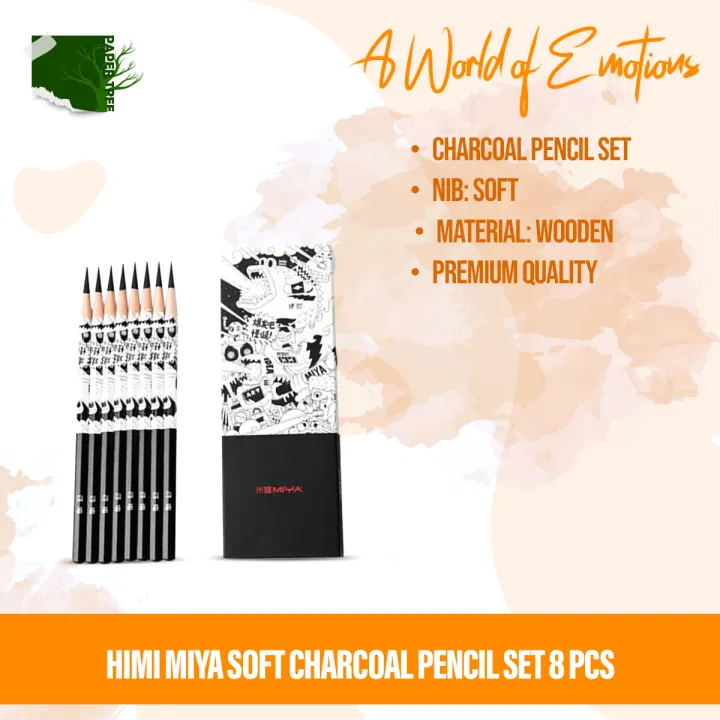 HiMi%20MiYa%20Soft%20charcoal%20Pencil%20set%20%208%20Pcs%20-%20Image%204