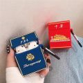 Funny Individual Cigarette Case Bluetooth Headset Cover for Airpods 1 2 Silicone Airpods Case. 
