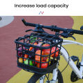 Large Capacity Bicycle Front Basket Easy Installation Strong Load-bearing Ideal Scooter Bike Replacement Part for Bike Supplies in Southeast Asia. 