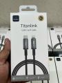 WiWU 1M Aluminum alloy Nylon braided TITAN LINK Series Charging Cable with 30W USB-C to Lightining #Wi-C056.